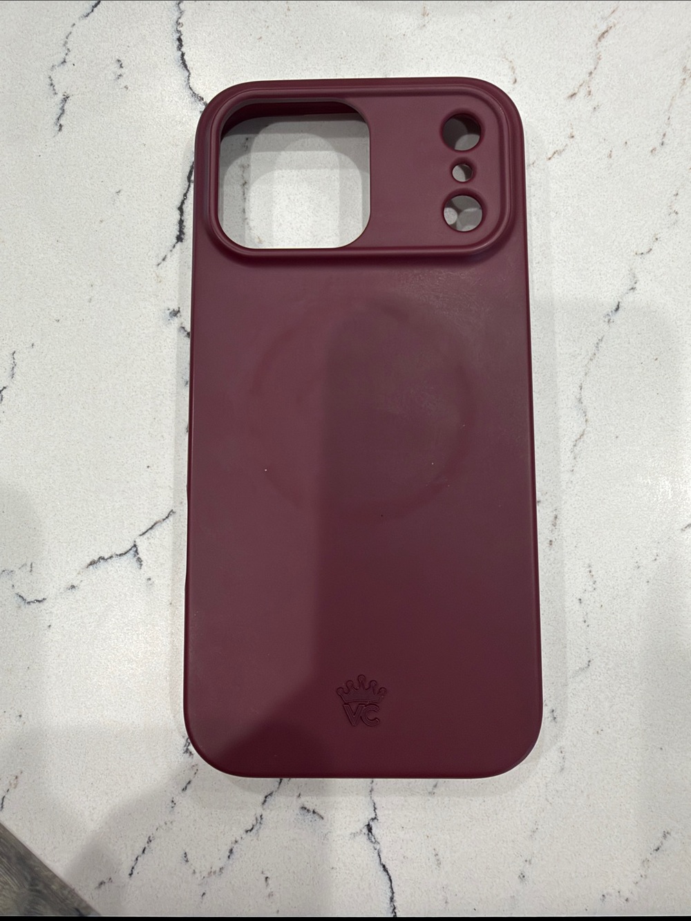 Velvet Caviar Burgundy Silicone iPhone Case